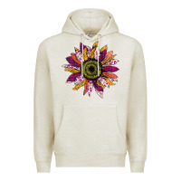Oatmeal Heather sunflower png Premium Hoodie - Bettercallsaul