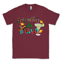 Burgundy drinko de mayo with margarita and  sombrero Classic Tee - Artiststas