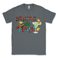 Charcoal Heather drinko de mayo with margarita and  sombrero Classic Tee - Artiststas