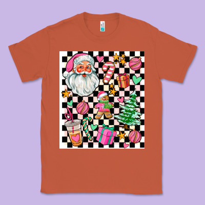 Pink Christmas Elementary Classic Tee Designed By Adodesignshop