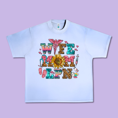Wife Mom Lpn Urban Heavy Tee Designed By Adodesignshop
