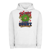 Pigment Lunar Rock My heart is on that court Baseball Urban Hoodie - HowdyJamesFarm