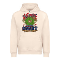 Sandshell My heart is on that court Baseball Urban Hoodie - HowdyJamesFarm