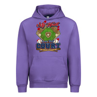 Tulip My heart is on that court Baseball Urban Hoodie - HowdyJamesFarm