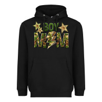 Black Boy Mom Heavyweight Hoodie - BundleAndBundleShop