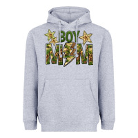 Heather Grey Boy Mom Heavyweight Hoodie - BundleAndBundleShop