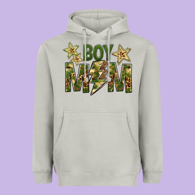 Boy Mom Heavyweight Hoodie Designed By Bundleandbundleshop