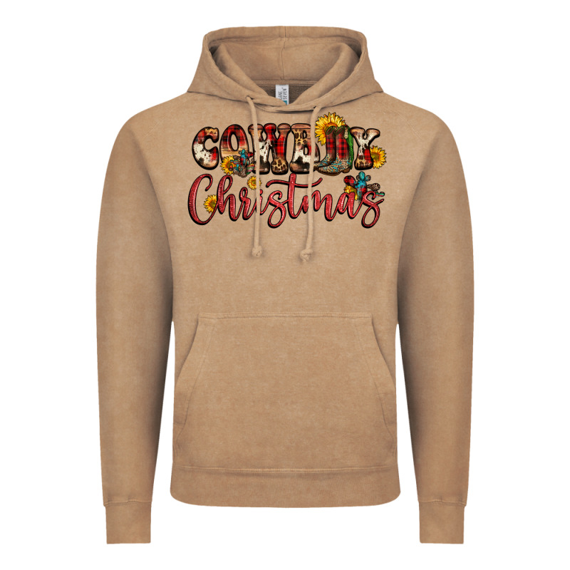 Cowboy Christmas Vintage Hoodie by FaDigitalArtStudio | Teevron