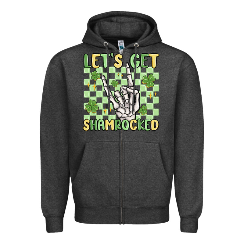 Let's Get Shamrocked Zipper Hoodie by MaliasSmallBusiness | Teevron