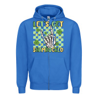 True Royal let's get shamrocked Zipper Hoodie - MaliasSmallBusiness