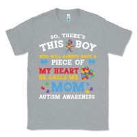 Heather Grey LIL Autism Mom Classic Tee - CowhideDigitalArt
