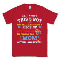 Red LIL Autism Mom Classic Tee - CowhideDigitalArt