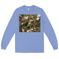 Colony Blue black and brown cowhide camouflage Long Sleeve Tee - BarkalooDesign