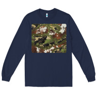 Navy black and brown cowhide camouflage Long Sleeve Tee - BarkalooDesign