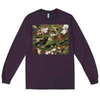 Plum black and brown cowhide camouflage Long Sleeve Tee - BarkalooDesign