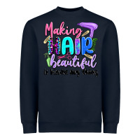 Navy making hair beautiful is kinda my thing Heavyweight Sweatshirt - Artiststas
