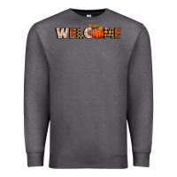 Charcoal Heather welcome pumpkin Premium Sweatshirt - BundleAndBundleShop