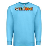 Ocean Blue welcome pumpkin Premium Sweatshirt - BundleAndBundleShop