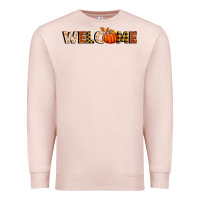 Pale Pink welcome pumpkin Premium Sweatshirt - BundleAndBundleShop