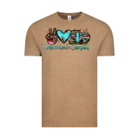 Vintage Coffee peace love camping Vintage Tee - JahusDesignShop