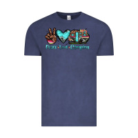 Vintage Denim peace love camping Vintage Tee - JahusDesignShop