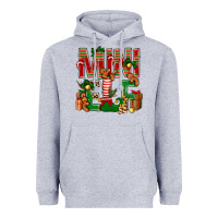 Heather Grey Christmas Mini Elf Heavyweight Hoodie - BundleAndBundleShop