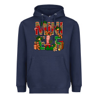 Navy Christmas Mini Elf Heavyweight Hoodie - BundleAndBundleShop