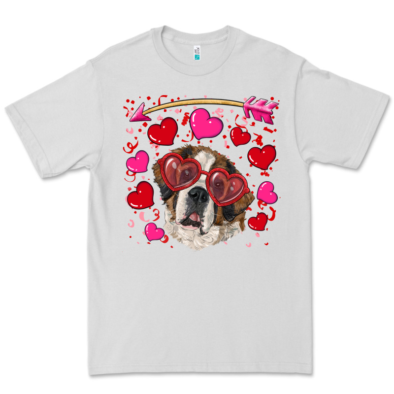 Valentine's Day  Saint Bernard Dog Premium Tee by RanaPortraitStore | Teevron