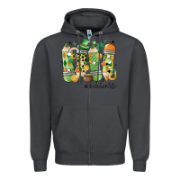 Smoke retro patricks day teacher life Zipper Hoodie - MaliasSmallBusiness