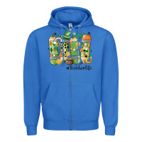 True Royal retro patricks day teacher life Zipper Hoodie - MaliasSmallBusiness