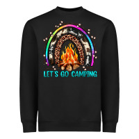 Black let's go camping rainbow Heavyweight Sweatshirt - JahusDesignShop