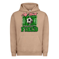 Pigment Burro My heart is on that court Soccer Urban Hoodie - HowdyJamesFarm