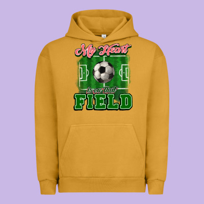 My Heart Is On That Court Soccer Urban Hoodie Designed By Howdyjamesfarm