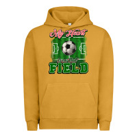 Pigment Peanut Butter My heart is on that court Soccer Urban Hoodie - HowdyJamesFarm
