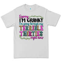 Dove Grey sorry im cranky im going through my terrible thirties right now Premium Tee - texasbilliewilder