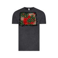 Vintage Black christmas ornament background Vintage Tee - BundleAndBundleShop