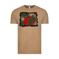 Vintage Coffee christmas ornament background Vintage Tee - BundleAndBundleShop