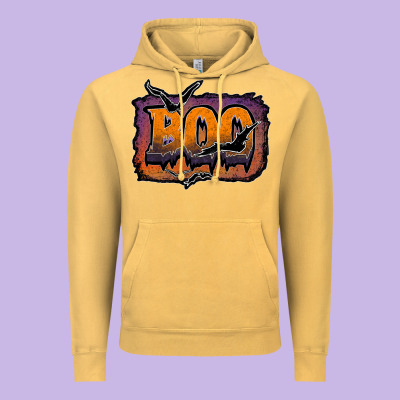 Boo Vintage Hoodie Designed By Jahusdesignshop