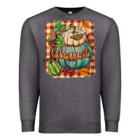 Charcoal Heather Blessed Premium Sweatshirt - BundleAndBundleShop