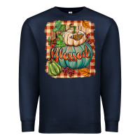 Navy Blessed Premium Sweatshirt - BundleAndBundleShop