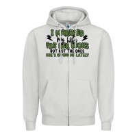 I Married My Wife For Her Looks Zipper Hoodie | Teevron