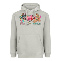 Moon Dust Peace Love Nail Hustler Heavyweight Hoodie - BundleAndBundleShop
