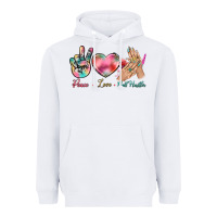 Peace Love Nail Hustler Heavyweight Hoodie | Teevron