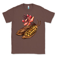 Chestnut cacao beans and flowers Classic Tee - AdoDesignShop