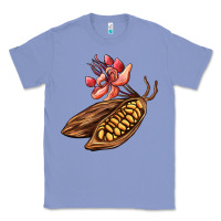 Colony Blue cacao beans and flowers Classic Tee - AdoDesignShop