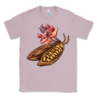 Lilac cacao beans and flowers Classic Tee - AdoDesignShop