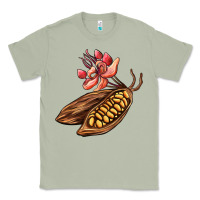Matcha cacao beans and flowers Classic Tee - AdoDesignShop