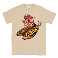 Mushroom cacao beans and flowers Classic Tee - AdoDesignShop