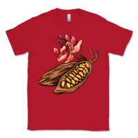 Red cacao beans and flowers Classic Tee - AdoDesignShop