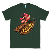 Sports Green cacao beans and flowers Classic Tee - AdoDesignShop